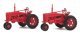 Farm Tractor 2-Pack - Assembled -- Red, HO, Walthers SceneMaster 4160