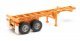 20′ Container Chassis (2-Pack) -- Orange, HO, Walthers SceneMaster 4502