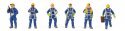 Wind Turbine Technicians -- pkg(6), HO, Walthers SceneMaster 6209