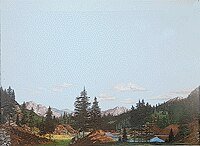 Background Scene 24 x 36′ 60 x 90cm - Instant Horizons(TM) -- Tall Timber, HO, Walthers SceneMaster 702