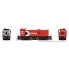 MLW S23 - Sound and DCC -- Canadian Pacific 8018 (Action Red, white, 8′ Stripes, Body Multimark), HO, Rapido Trains Inc 36610