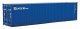 40′ Hi-Cube Corrugated-Side Container - Assembled -- NYK Lines (blue, white, red), HO, Walthers SceneMaster 8265