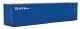 40′ Hi-Cube Corrugated-Side Container - Assembled -- NYK Lines (blue, white, red), HO, Walthers SceneMaster 8265