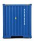 40′ Hi-Cube Corrugated-Side Container - Assembled -- NYK Lines (blue, white, red), HO, Walthers SceneMaster 8265