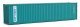 40′ Hi-Cube Corrugated-Side Container - Assembled -- Dong Fang (green, white), HO, Walthers SceneMaster 8268