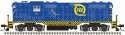EMD GP7 - ESU Sound and DCC - Classic(R) Gold -- Florida East Coast 617 (blue, yello, HO, Atlas Model Railroad Co. 10003950