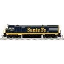 GE U28CG - LokSound and DCC - Master(R) Gold -- Santa Fe 7902 (Bookends Scheme, blue, HO, Atlas Model Railroad Co. 10004624