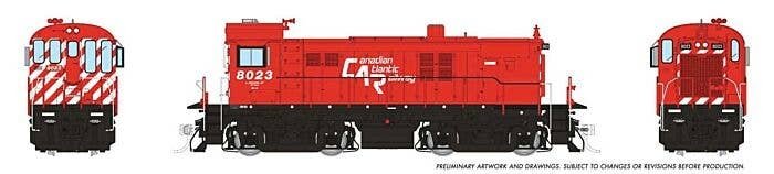 MLW S23 - Sound and DCC -- Canadian Atlantic Railway 8023 (red, white, black), HO, Rapido Trains Inc 36618