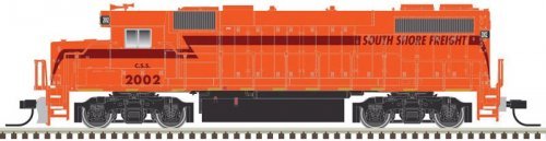 EMD GP38-2 Phase II - LokSound and DCC -- South Shore Freight 2005 (orange, maroon, s, N, Atlas Model Railroad Co. 40004838