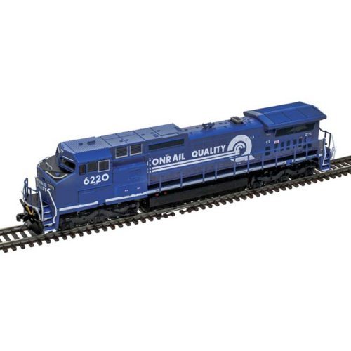 GE Dash 8-40CW - Standard DC - Master(R) Silver -- Conrail 6220 (blue, white, black, , N, Atlas Model Railroad Co. 40005834