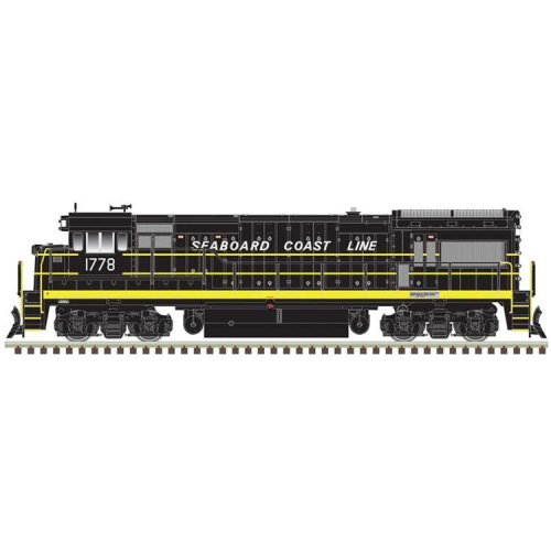 GE U33/36B - Sound and DCC - Master(R) Gold -- Seaboard Coast Line 1816 (black, yello, N, Atlas Model Railroad Co. 40005938