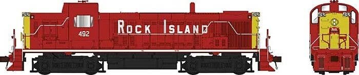 Alco RS3 Phase 1 - Sound and DCC -- Rock Island 490 (red, yellow, white), HO, Bowser Manufacturing Co. 25619