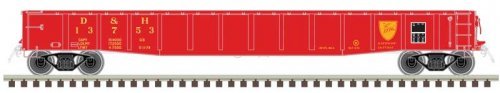 ACF 70-Ton 52′ Gondola - Ready to Run - Master(R) -- Delaware and Hudson 13856 (red, , N, Atlas Model Railroad Co. 50006425