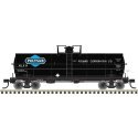 11,000-Gallon Tank Car w/Platform - Ready to Run - Master(R) -- Polysar PCLX 170 (bla, N, Atlas Model Railroad Co. 50006592