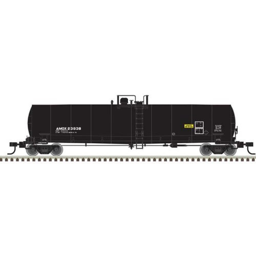 ACF 23,500-Gallon Tank Car - Ready to Run - Master(R) -- Amoco AMOX 23930 (black, rep, N, Atlas Model Railroad Co. 50006960