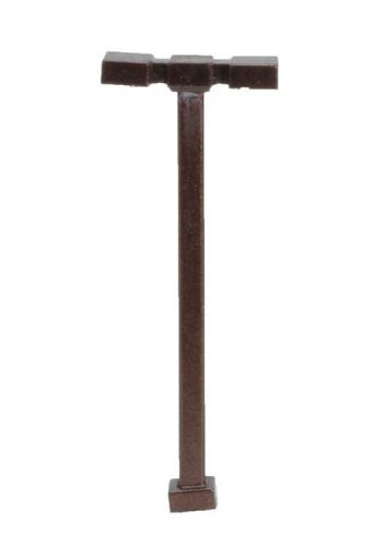 Double-Arm Square LED Light 3-Pack -- Bronze (cool white LED) 15 Scale Feet Tall, N, Atlas Model Railroad Co. 70000188