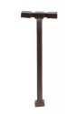 Double-Arm Square LED Light 3-Pack -- Bronze (cool white LED) 15 Scale Feet Tall, N, Atlas Model Railroad Co. 70000188
