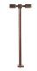 Double-Arm Square LED Light 3-Pack -- Bronze (cool white LED) 15 Scale Feet Tall, HO, Atlas Model Railroad Co. 70000210