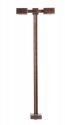 Double-Arm Square LED Light 3-Pack -- Bronze (cool white LED) 15 Scale Feet Tall, HO, Atlas Model Railroad Co. 70000210