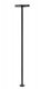 Four-Arm Square LED Light 3-Pack -- Black (cool white LED) 30 Scale Feet Tall, HO, Atlas Model Railroad Co. 70000218