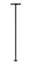 Four-Arm Square LED Light 3-Pack -- Black (cool white LED) 30 Scale Feet Tall, HO, Atlas Model Railroad Co. 70000218