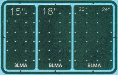 Grab Iron Drill Templates -- 4 Sizes, N, Atlas Model Railroad Co. BLMA57