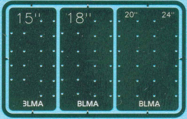 Grab Iron Drill Templates -- 4 Sizes, N, Atlas Model Railroad Co. BLMA57