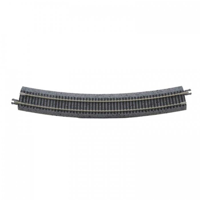 Code 65 Curved Track with Gray Ballast - True Track -- 17′ 43.2cm Radius pkg(6), N, Atlas Model Railroad Co. G2495