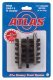 21st Century Track System(TM) Nickel Silver Rail w/Brown Ties - 3-Rail -- Straight - 1-1/4′ 3.2cm pkg(4), O, Atlas O 6015