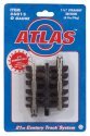 21st Century Track System(TM) Nickel Silver Rail w/Brown Ties - 3-Rail -- Straight - 1-1/4′ 3.2cm pkg(4), O, Atlas O 6015