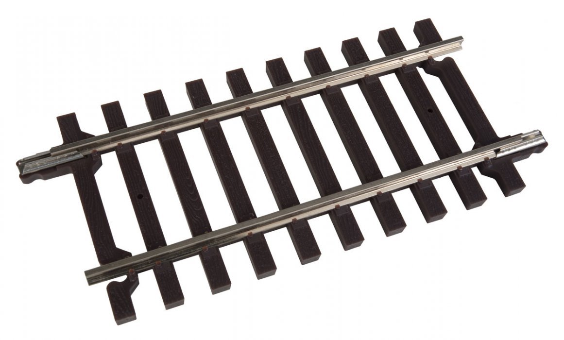 Code 148 Solid Nickel Silver 2-Rail -- Straight Track Section - 4-1/2′ 11.4cm, O, Atlas O 7051