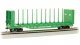 52′ Centerbeam Bulkhead Flatcar - Ready to Run -- Burlington Northern 615816 (Cascade Green,, HO, Bachmann Industries 12903