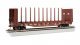 52′ Centerbeam Bulkhead Flatcar - Ready to Run -- BNSF Railway 615818 (Boxcar Red), HO, Bachmann Industries 12905