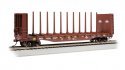 52′ Centerbeam Bulkhead Flatcar - Ready to Run -- BNSF Railway 615818 (Boxcar Red), HO, Bachmann Industries 12905