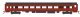 85′ Smooth-Side Coach with Interior Lights - Ready to Run -- Pennsylvania Railroad 1 (Fleet , HO, Bachmann Industries 14211