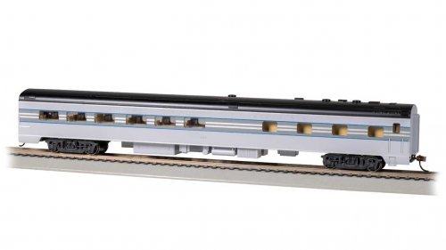 85′ Smooth-Side Diner - Lighted - Ready to Run -- New York Central 685 (1938 20th Century Lt, HO, Bachmann Industries 14809