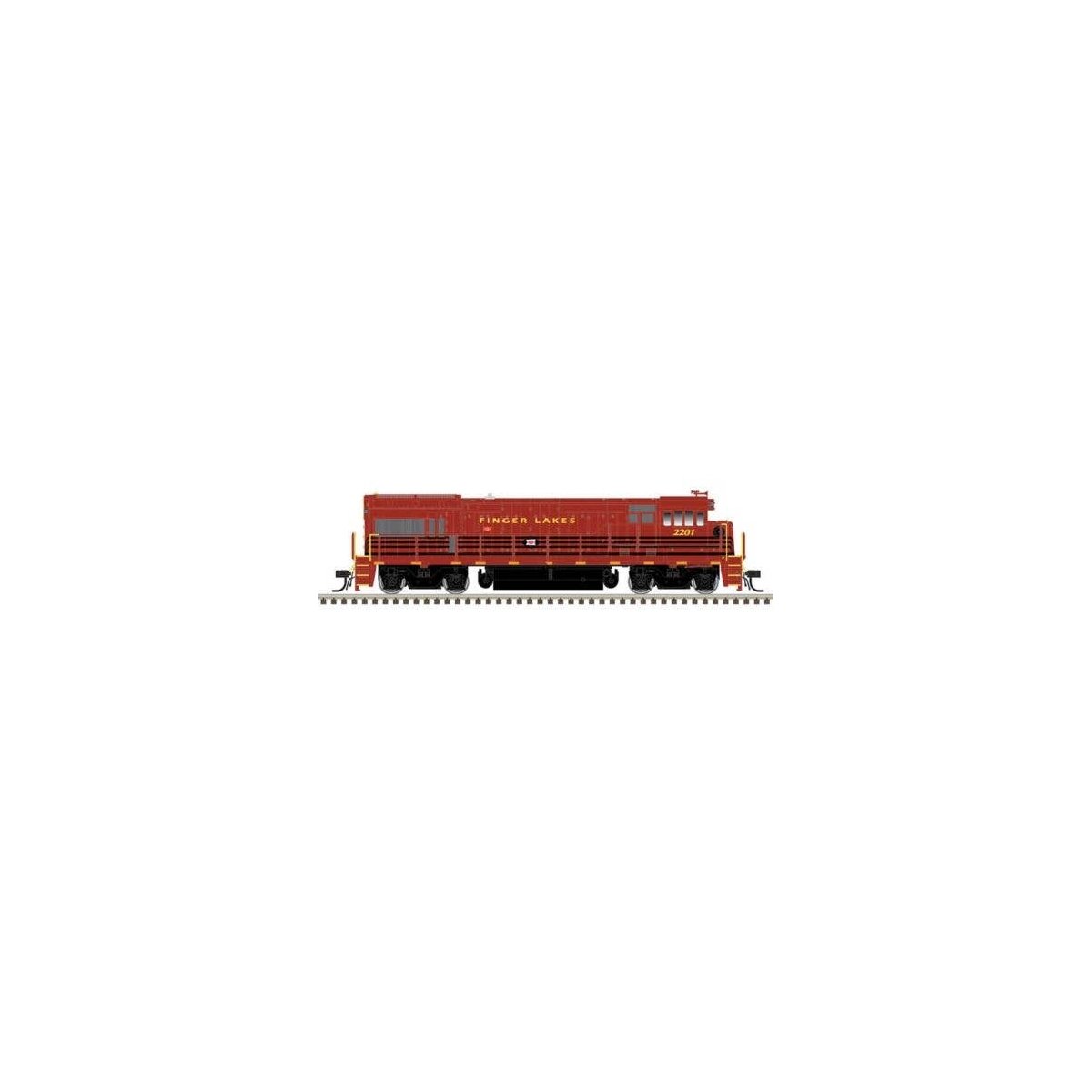 GE U23B - Sound and DCC - Master Gold -- Finger Lakes Railway 2201 (Cornell Red, black), HO, Atlas Model Railroad Co. 10004921