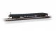 52′ Steel Flatcar - Ready to Run -- Norfolk & Western 32804 (black), N, Bachmann Industries 17356