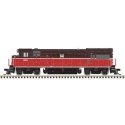 GE U23B - Sound and DCC - Master Gold -- Naugatuck Railroad 2205 (brown, orange, white), HO, Atlas Model Railroad Co. 10004925