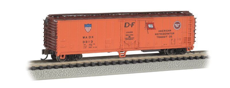 ACF 50′ Steel Mechanical Reefer (2012 Version) - Ready to Run -- American Refrigerator Transi, N, Bachmann Industries 17955