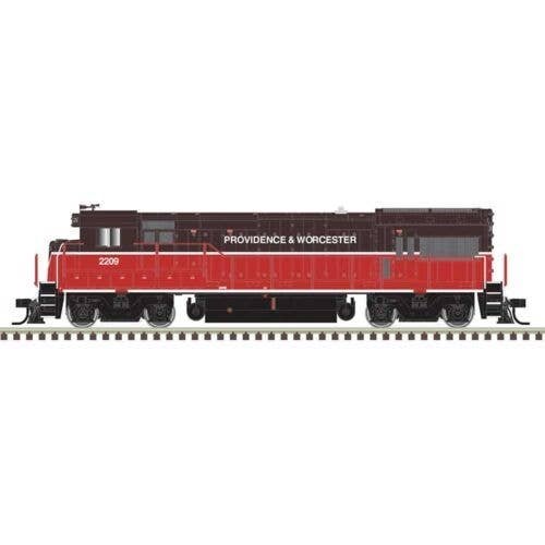 GE U23B - Sound and DCC - Master Gold -- Providence & Worcester 2209 (brown, orange, white), HO, Atlas Model Railroad Co. 100049