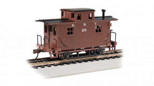 4-Wheel Wood Bobber Caboose - Ready to Run - Silver Series(R) -- East Broad Top 28 (Boxcar R, HO, Bachmann Industries 18409