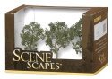 Maple Trees - SceneScapes(TM) -- 3 - 4′ 7.6 - 10.2cm pkg(3), HO, Bachmann Industries 32011