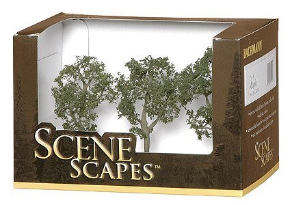 Maple Trees - SceneScapes(TM) -- 3 - 4′ 7.6 - 10.2cm pkg(3), HO, Bachmann Industries 32011