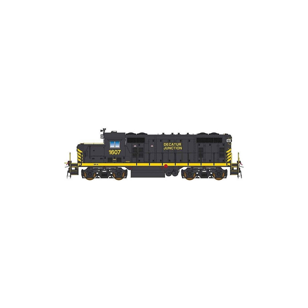 GP16 - Sound and DCC -- Decatur Junction (black, yellow), HO, Intermountain Railway Company 49846S