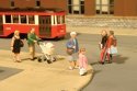 SceneScapes(TM) Figures -- Strolling People pkg(6), HO, Bachmann Industries 33109