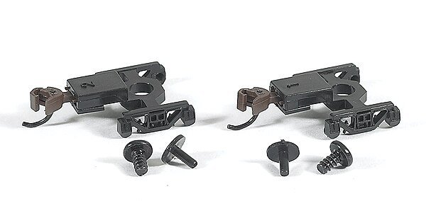 Freight Trucks (Less Wheels) 12 Pairs -- Friction-Bearing, N, Bachmann Industries 42534