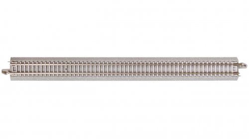 Straight Track w/Nickel Silver Rail & Concrete Ties - E-Z Track(R) -- 10′ 25.4cm pkg(6), N, Bachmann Industries 44015