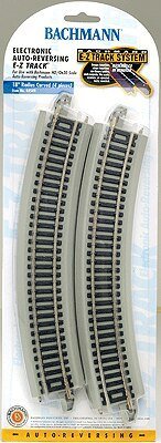 Reversing System - E-Z Track(R) -- 18′ Radius Curved w/Nickel Silver Rail & Gray Roadbed p, On30, Bachmann Industries 44549
