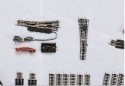 Girder Bridge w/Nickel Silver Rail - E-Z Track(R) -- Union Pacific (silver, red), N, Bachmann Industries 44654